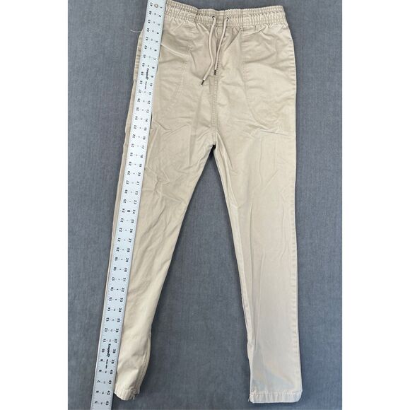 I Love Ugly Tapered Jogger Pants‎ Men M Beige Casual Zip Ankle Urban Streetwear - Picture 3 of 12